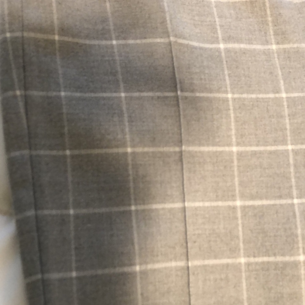 Windowpane print gray pant - Picture 3 of 7